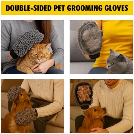 Muddy Mat® Dog Washing Gloves – Dual-Sided Pet Grooming Mitt - Image 7