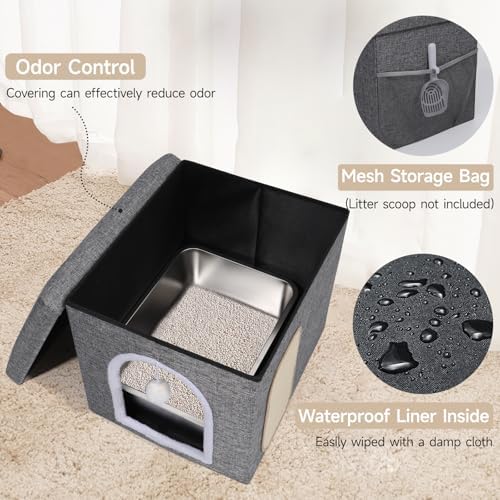 Shikha Hidden Cat Litter Box Enclosure - Image 3