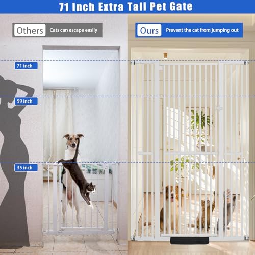 SHYUJAJIE 71 Inch Extra Tall Pet Gate - Image 3