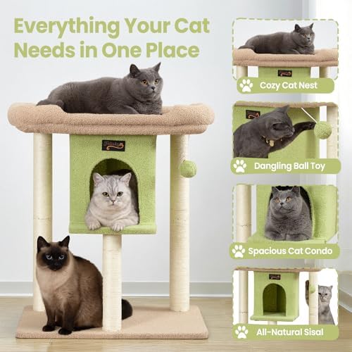 Cat Tree Tower Scratching Post for Indoor Large Adult Cats - Image 4