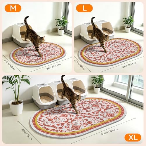 Cat Litter Mat, Waterproof & Urine-Proof Kitty Litters Catcher Mats, Keep Floor - Image 7