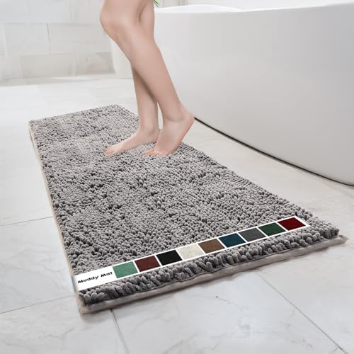 Muddy Mat® | Chenille Bathroom Rugs Quick Dry Microfiber Mats Non Slip Washable by MuddyMat%C2%AE
