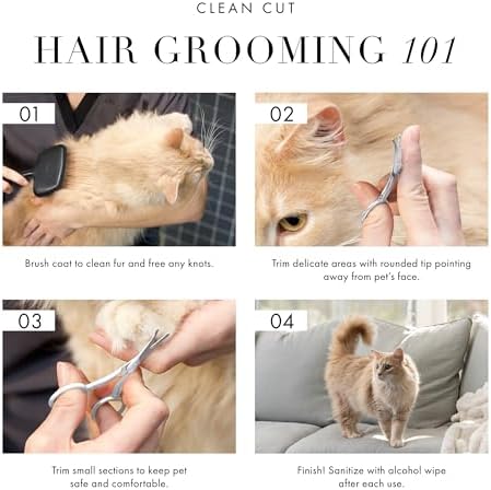 Tweezerman Pet Grooming Scissors-Rounded Tip Trimming Scissor - Image 4