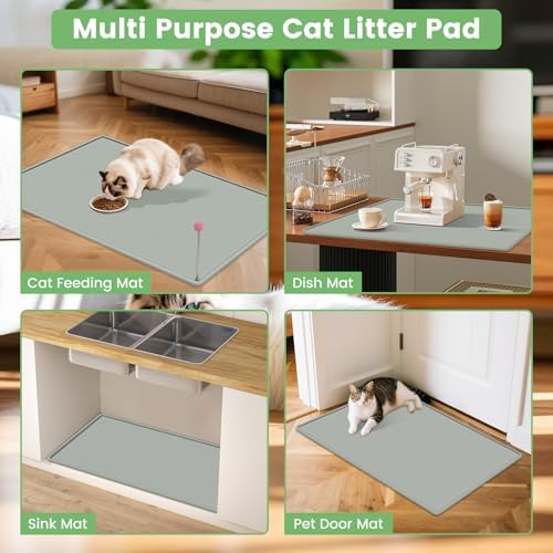 Cat Litter Mat, Waterproof and Easy to Clean Silicone Cat Mat - Image 7