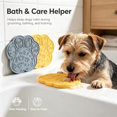 Dog Lick Mat, Silicone Paw Slow Feeder - Image 4