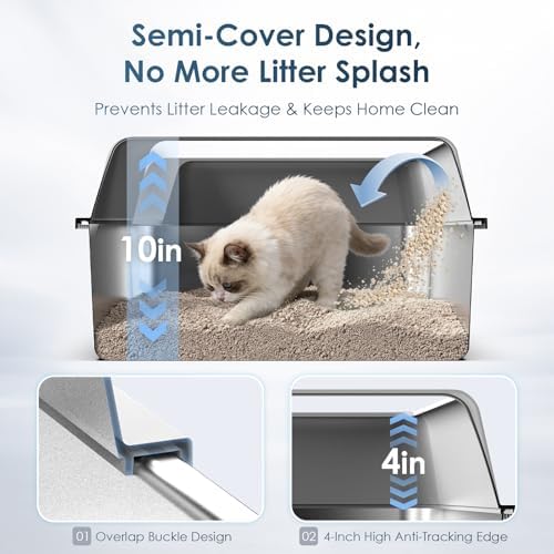 Suzzipaws Small Stainless Steel Litter Box - Image 2