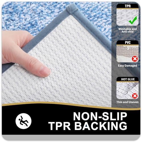 OLANLY Bathroom Rugs 36x24, Soft Absorbent Microfiber Bath Rugs - Image 5