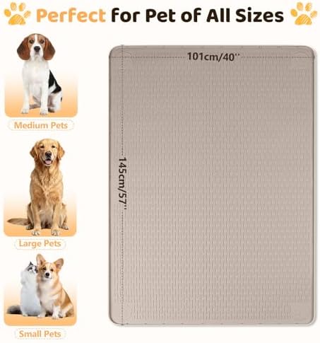 Silicone Dog Bed Mat 57"x 40" Crate Mat - Image 4