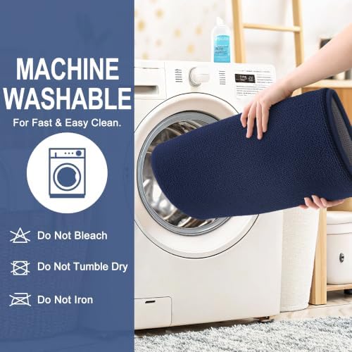 OLANLY Memory Foam Absorbent Bathroom Rugs Mats 30x20, Twilight Sapphire - Image 6
