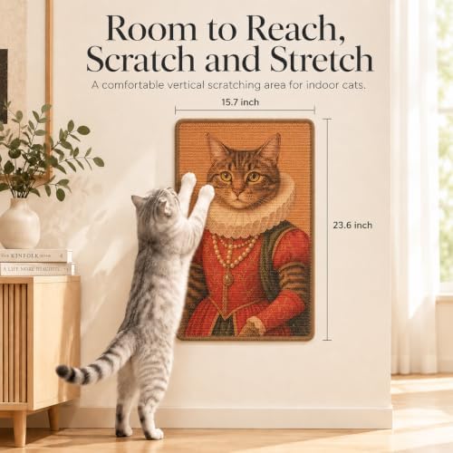 Art Sisal Cat Scratcher Mat, Cat Wall Scratchers - Image 2