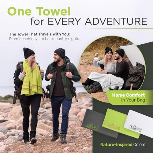 Zumi 100% Cotton Quick Dry Large Travel Towel - Image 7