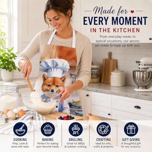 Caroline's Treasures Finnish Spitz The Chef Apron Cooking Kitchen Server Baking - Image 6