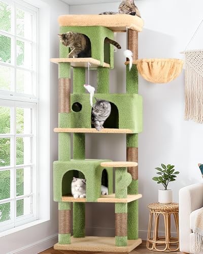 Globlazer F66 Cactus Corner Cat Tree, 66in Multi-Level Climbing Tower by Globlazer