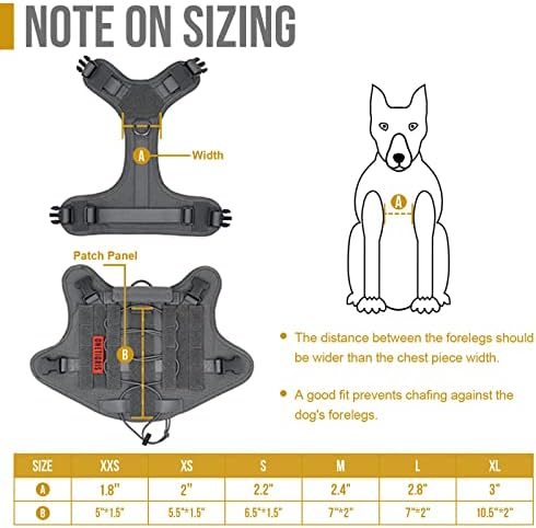 OneTigris Tactical Dog Harness Vest No-Pull Service Dog Vest - Image 4