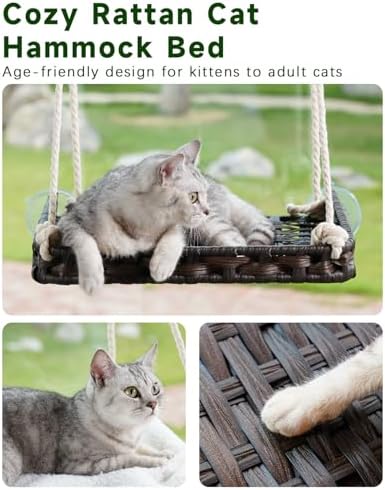 SETVSON Cat Window Perch, Cat Window Hammock Bed - Image 3