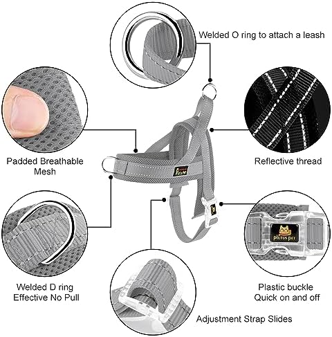 Plutus Pet No Pull Dog Harness for Medium Sized Dog, Breathable Mesh Padded - Image 2