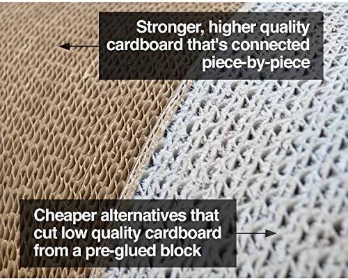 PetFusion Jumbo Cat Scratcher Lounge. Superior Cardboard & Construction - Image 2