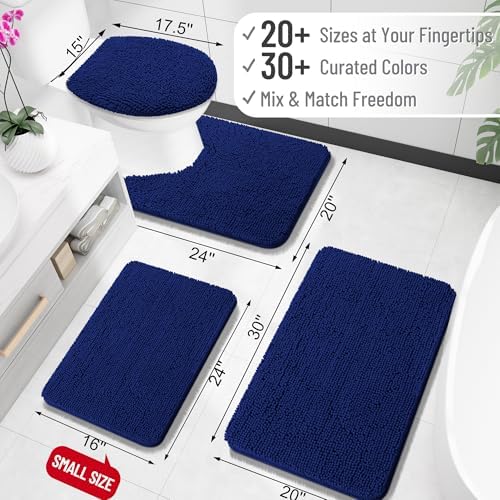 OLANLY Bathroom Rugs 35x24, Extra Soft Absorbent Chenille Bath Rugs - Image 2
