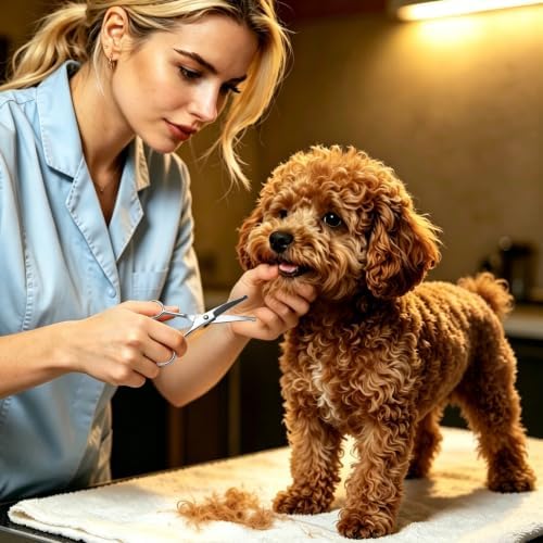 4 in1 Curved Dog Grooming Scissors Kit - Image 7