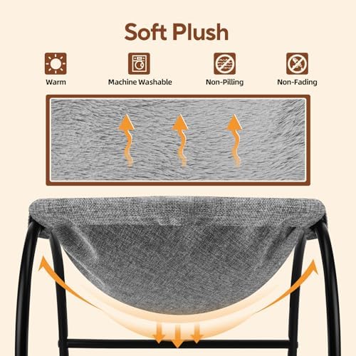 LIFLIX Raised Cat Hammock Bed, Pet Bed - Image 4