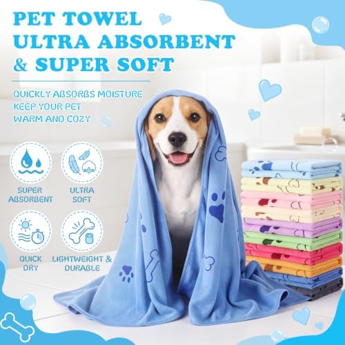 50 Pcs Microfiber Dog Towels Bulk - Image 6