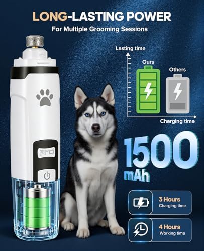 Ultra-Quiet Dog Nail Grinder | Stress-Free - Image 5