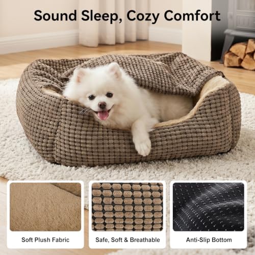 GASUR Dog Beds for Large Medium Small Dogs, Rectangle Cave Hooded Blanket Puppy - Image 7