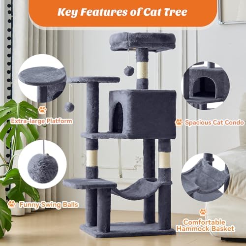 44 Inch Small Cat Tree Tower for Indoor Cats and Kittens - Image 4