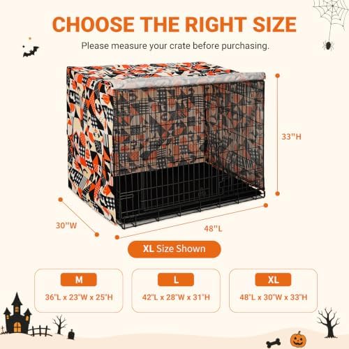 Explore Land Halloween Pattern Dog Crate Cover, 48 Inches - Image 5