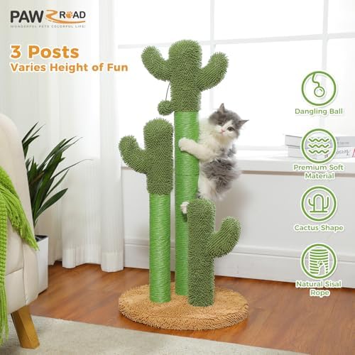 PAWZ Road Cactus Cat Scratching Post 35”Cat Scratcher - Image 3