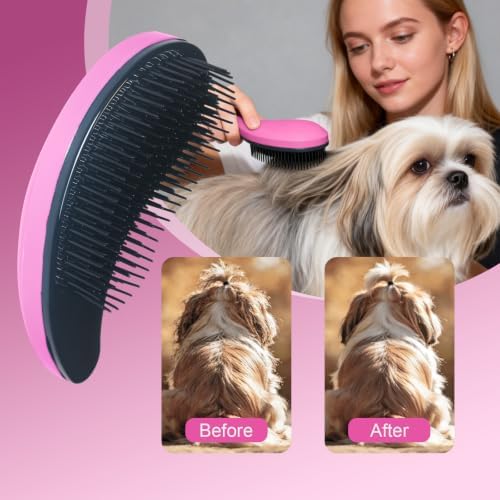 Small Dog Brush, Skin-friendly Soft Bristles - Image 5