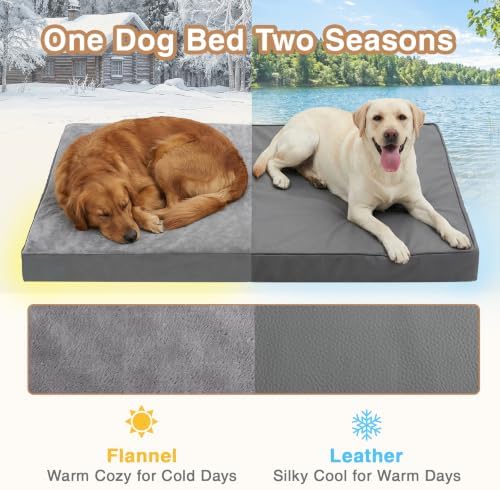 XXL Dog Bed Waterproof Outdoor Washable Foam Large Crate Pad 48" Anti-Slip - Image 5
