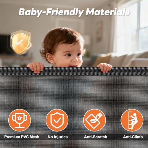 70 Inch Wide Retractable Baby Gate - Image 6
