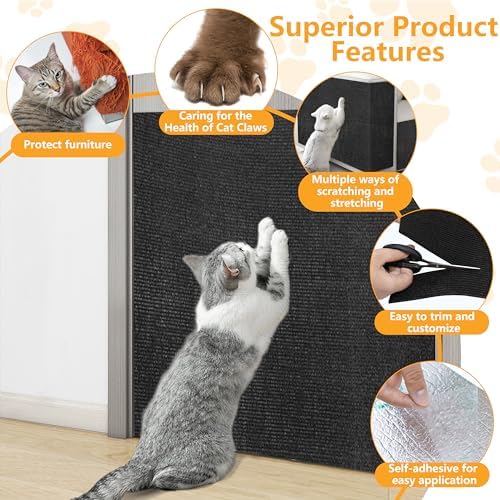 Cat Scratch Pad for Wall, Scratch Furniture Protector - Image 3
