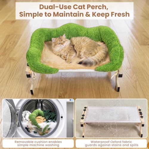WOOCHPET Wooden Cat Window Perch, Cat Window Bed - Image 6
