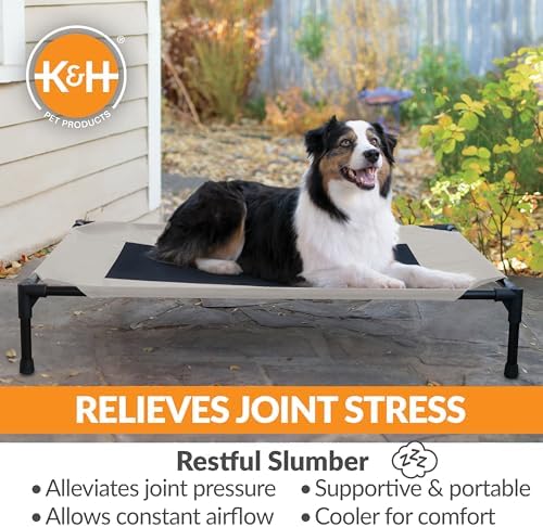 K&H Outdoor Elevated Dog Bed, Cooling Raised Dog Bed, Large 42x30in - Image 5