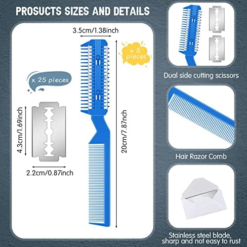 Yinkin 5 Pcs Dog Razor Comb - Image 2