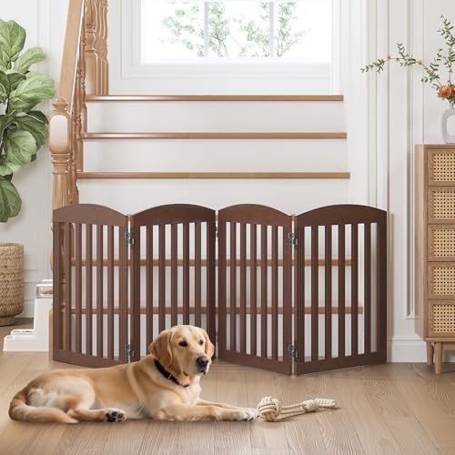 SPIRICH Wooden Freestanding Foldable Dog Gate - Image 4