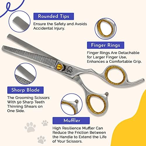 8.5'' Professional Thinning Grooming Scissors - Image 5