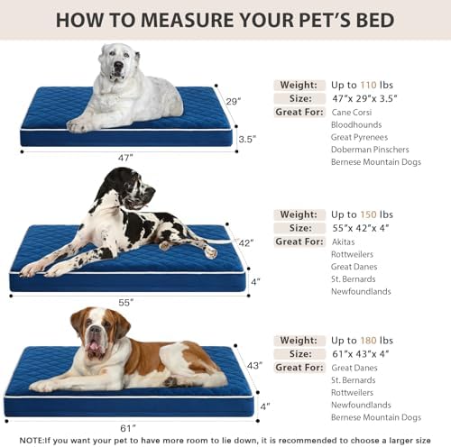 WNPETHOME Orthopedic Giant Human Dog Beds - Image 5