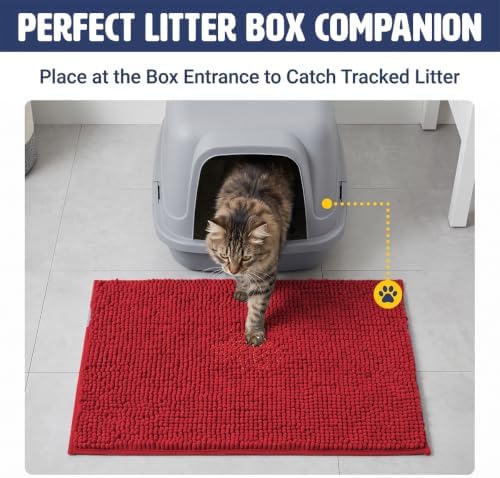 Muddy Mat® | Cat Litter Mat 18"x28", Litter Trapping Mat, Super Absorbent - Image 3
