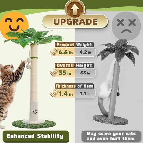 Woochpet Cat Scratching Post for Indoor Cats - Image 3