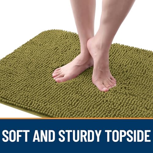 OLANLY Dog Door Mat for Muddy Paws 24x16, Super Absorbent Chenille Mud Mat - Image 4