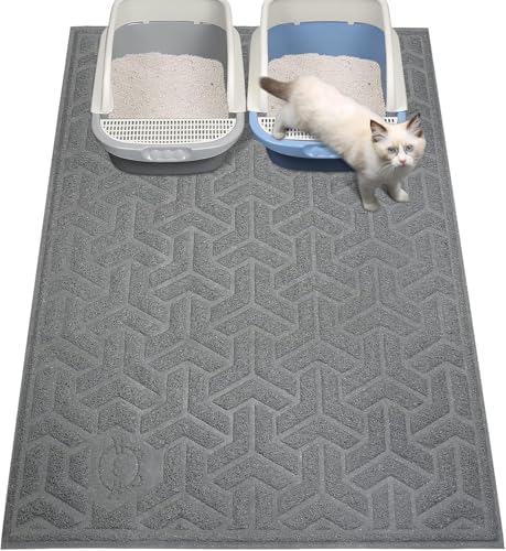UPSKY Waterproof Cat Litter Mat Large 35" x 47" Soft on Kitty Paws by UPSKY