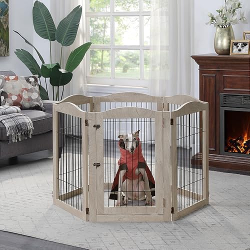 unipaws 132" Extra Wide Dog Gate and Pet Playpen - Image 3