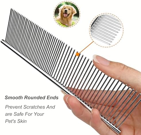 3 Pack Metal Comb For Dogs, Large Medium Small - Image 3