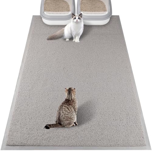 ondware Cat Litter Mat 47 x 31.5 in, Waterproof Non-Slip by ondware