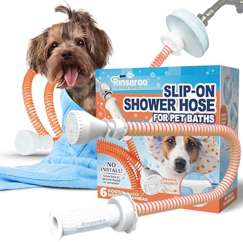 Rinseroo Dog Shower Attachment Hose – Slip-On Pet Sprayer - Image 4