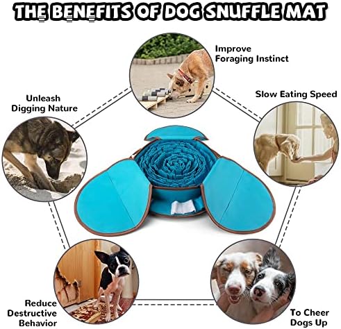 AWOOF Pet Snuffle Mat for Dogs, Interactive Feed Game for Boredom, Encourages - Image 4