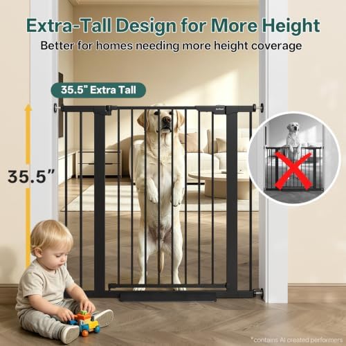 InnoTruth 29.6-39.1 in Wide x 35.5 in High Extra Tall Baby Gate - Image 3